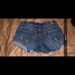 Blue jean shorts